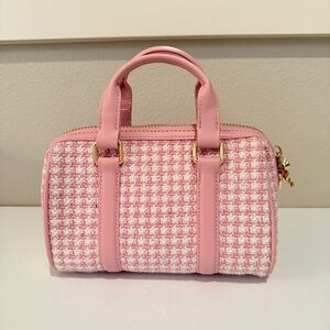 🚫SOLD🚫 NWOT Stoney Clover Lane Pink Sparkle Tweed Micro Duffle